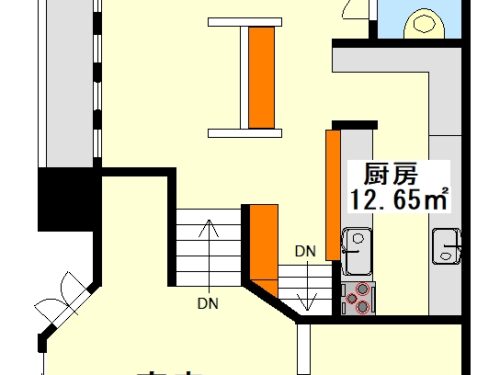 2階店舗間取り(間取)